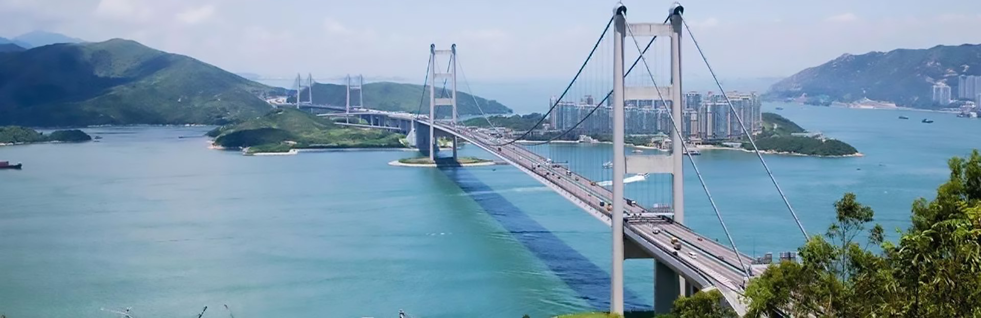 世界最長(zhǎng)行車及鐵路兩用吊橋——香港青馬大橋